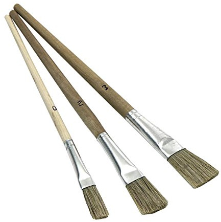 Nölle 1059293 Emaillelackpinsel-Set, Größe 2/3, 3-teilig