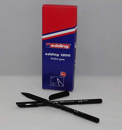 edding Fasermaler 1200 schwarz (10 Stück)