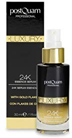Postquam - Luxury 24K Essence Serum - Anti Aging Behandlung mit Kolloidalem Gold - Gesichtspflege-Serum mit Hyaluronsäure für Intensive Feuchtigkeit - Für eine Ebenmäßige Haut - 30 Milliliter