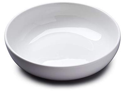WM Bartleet & Sons 1750 T383 Traditional Porcelain Individual Soup, Cereal, Rice, Noodle, Salad Bowl, 18cm – White