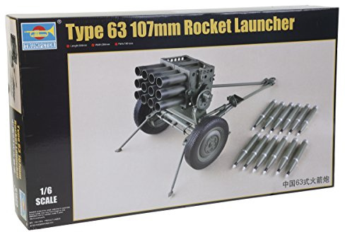 Trumpeter 1/6 PLA type 63, 107 mm rocket launcher
