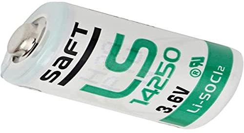 Saft LS14250 - Pila de Litio (1/2 AA, Utilizada en Ordenadores Mac G4)