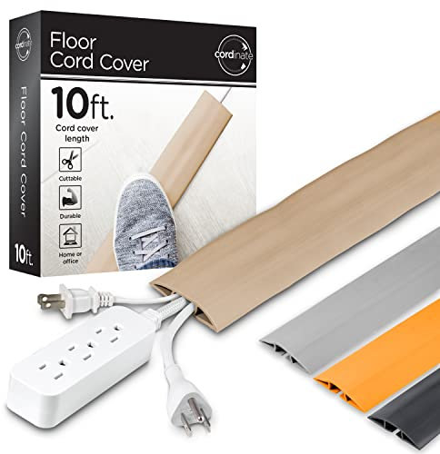 Jasco 43002 10 ft. Cord Cover in Tan