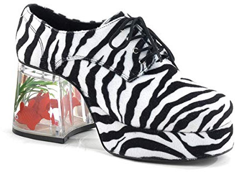 Funtasma by Pleaser Herren Halloween Pimp-02, (Zebra Fur), 41 EU