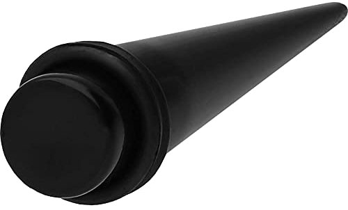 PIERCINGLINE Acryl Dehnstab SCHWARZ Piercing Ohr Expander 8 mm