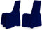 TexDeko Universal Stuhlhussen - Modell Wien Stuhlbezug mit Schleife (Blau)