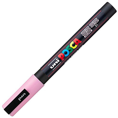 Uni-Ball Posca- Marqueur Uni-Ball Posca Pointe Fine 1mm Rose Clair
