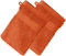 Erwin Müller Waschhandschuh Friedrichshafen 2er- Pack, 100% Baumwolle orange Größe 15x21 cm - Premium-Qualität, unvergleichlich saugfähig, hautsympathisch, formstabil (weitere Farben)