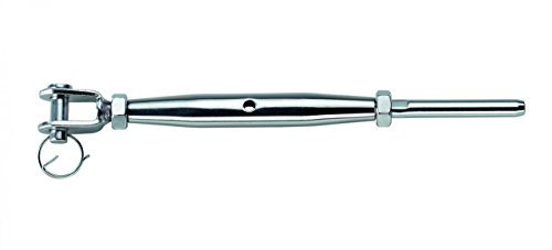 Wantenspanner 1 Gabel, 1 Gewindeterminal - Edelstahl rostfrei, ø 5 mm, M10