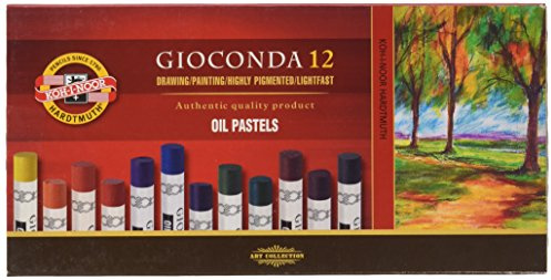 12er GIOCONDA Ölpastelle/Ölpastellkreiden/Zeichenkreiden