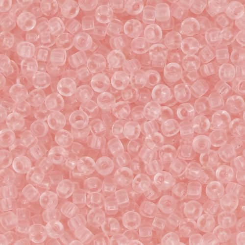 Light Tea Rose Miyuki Japanese round rocailles glass seed beads 11/0 Approximately 24 gram 5 inch tube by Miyuki 11 Round