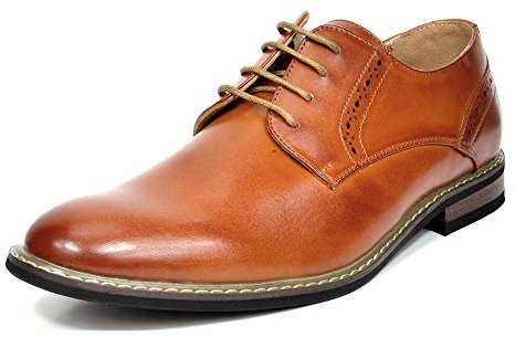 Bruno Marc Men's Classic Oxfords Formal Dress Shoes Brogues Derbys for Business, Wedding and Party,Size 9,Brown,PRINCE-16