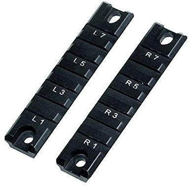 UTG Schiene 2 Stück HK G36 Montageschienen Handschutz Picatinny Rail Kurz 10 cm, MNT-P501, Schwarz