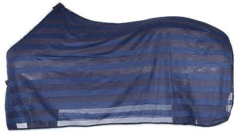PFIFF 100490 Fliegendecke Engmaschig, Pferdedecke Fliegenschutz, Blau 135