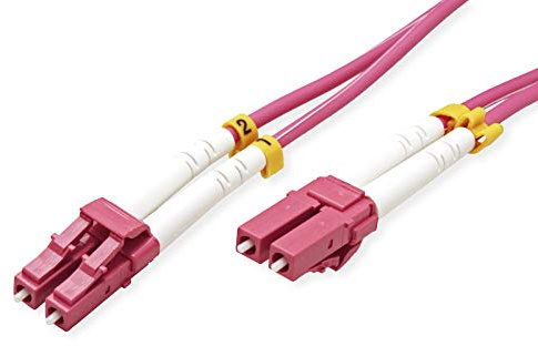 VALUE LWL-Kabel 50/125µm OM4, LC/LC, violett, 5 m