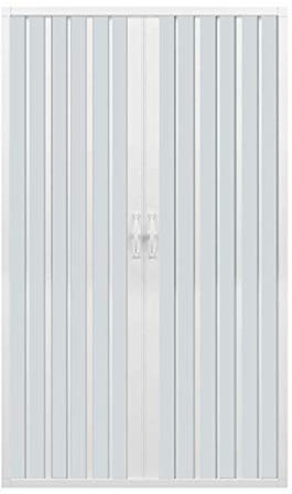 ROLLPLAST PINTO PVC Faltwand in Nische 110 cm mit zentraler Öffnung Mod. Vergine