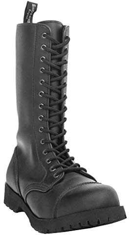 Boots & Braces - 14-Loch Vegetarian (Vegi) Schwarz Größe 38 (UK4)