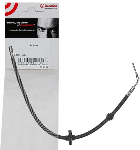 Brembo T61059 Bremsschläuch | Kompatibel mit: CITROËN C5 II Break, C5 III, C5 III Break, C6, PEUGEOT 407, 407 Coupe, 407 SW, 508 I, 508 SW I
