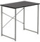 Harbour Housewares Industrial Wooden Desk - 80cm - Black - PC Computer Workstation Contemporary Laptop Durable Tubular Steel Compact Wooden Office Desk for Study, Offices