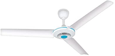 Ventilatore per la casa, lampada da soffitto a pale, colore bianco, a 3 ali, 20 W, 90 cm