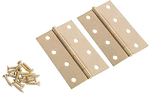 Blackspur BB-BH085 Pair of Brass Plated Butt Hinges