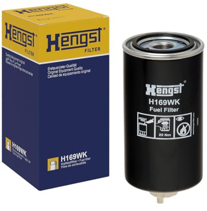 HENGST - Kraftstofffilter H169WK - Hochwertiger Kraftstoff-Anschraubfilter für KFZ - Entfernt Staub und Schmutz aus Otto- oder Dieselmotoren - Schützt das Einspritzsystem