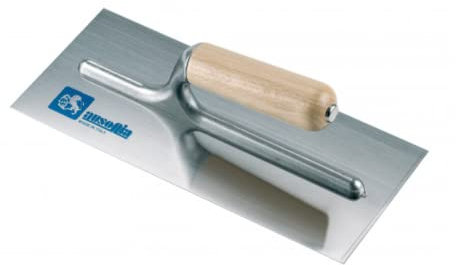 Ausonia - Frattazzo per stucco manico legno lama acciaio cm 28x12
