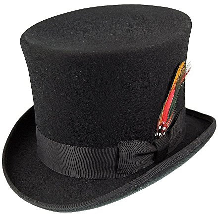 Jaxon & James Viktorianischer Zylinder Hut - Schwarz - 61