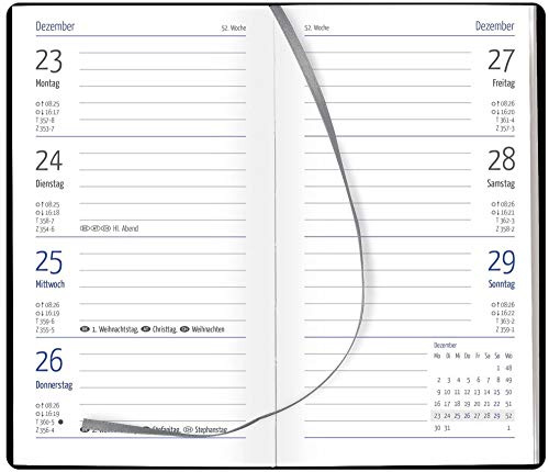 GÜSS Taschenkalender, 1 Woche = 2 Seiten