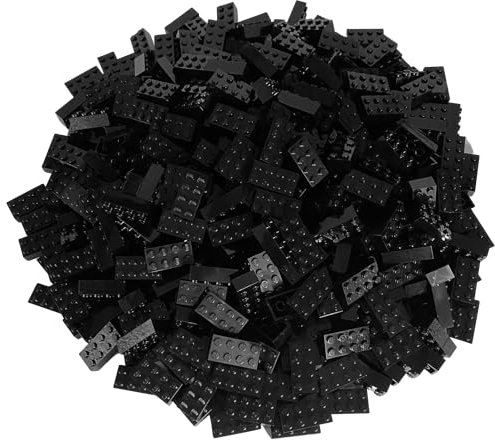 LEGO Parts and Pieces: Black 2x4 Brick x100