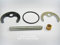 Aumix Kit de fixation pour lavabo de salle de bain ou robinet mitigeur pour évier de cuisine Deux trous Forme demi lune