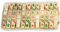 Adventsgirlande Wäscheklammern mit Zahlen 1-24 (Klammern für Adventskalender) natur
