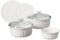 CorningWare French White 7-Pc Ceramic Bakeware Set with Lids, Chip and Crack Resistant Stoneware Baking Dish, Microwave, Dishwasher, Oven, Freezer and Fridge Safe