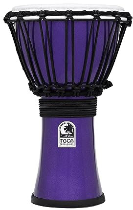 TOCA TFCDJ-7MV 7-Inch Freestyle Colorsound Djembe - Metallic Indigo