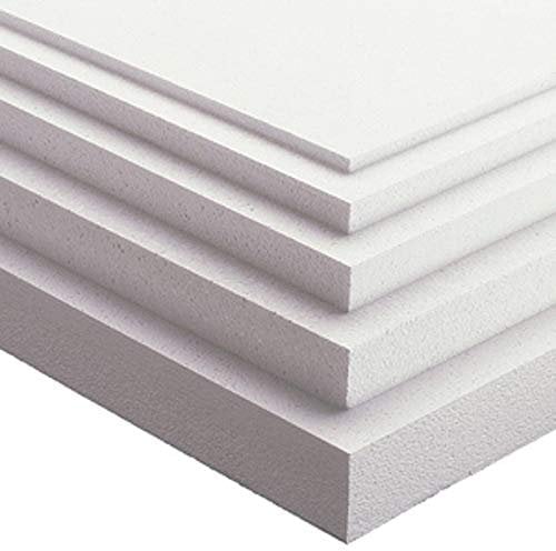 10 x Placas de poliestireno multiuso de 100 x 50 cm - Grosor: 1 cm - Densidad: 15 kg/m2