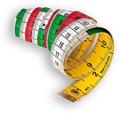 hoechstmass Soft Tape Measures Sewing Rulers Dual-Sided (cm/inch) 150cm/ 60inch with Colour Decimetre Divisions by Hoechstmass