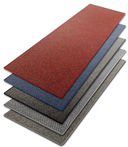 casa pura Teppich Läufer blau | Qualitätsprodukt aus Deutschland | GUT Siegel | kombinierbar mit Stufenmatten | viele Breiten und Längen (60x125 cm)