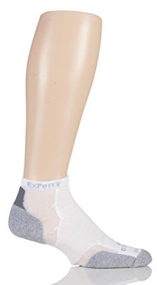 Thorlos Womens Experia Xccu Thin Cushion Low Cut Running Socks, White (1 Pair), Medium US