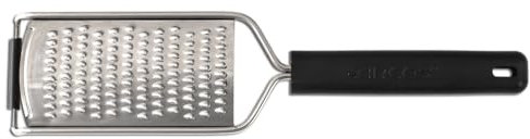 Arcos Gadgets Profesionales - Rallador de Queso de Acero Inoxidable 130 mm - Mango Ergonómico Negro - Ideal para Cocina y Quesos Duros - Serie Profesional