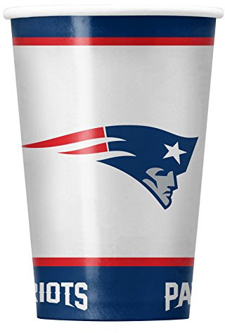 Duck House NFL New England Patriots Disposable Paper Cups, Pack of 20
