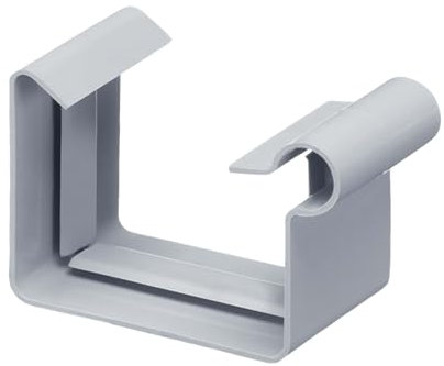 INEFA Rinnenverbinder Kastenrinne, PVC NW83 / 83mm Grau Verbinder für Dachrinne Kunststoff, Dachrinnenzubehör, Made in Germany