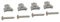 Genuine Hotpoint Spare Parts Hob - Worktop Fixing Kit C00052952
