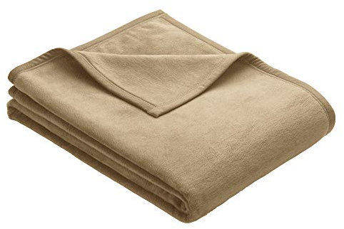 Ibena Wohndecke beige Größe 150x200 cm