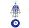 Dekoration „böser Blick“ im türkischen Stil, Hand der Fatima mit blauem Auge, metall, Blue04, 26cm*10cm