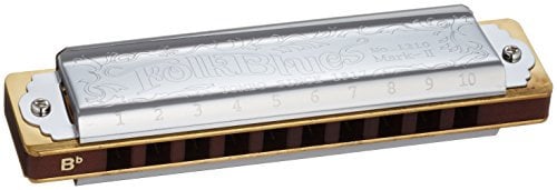 Tombo 797330 Mundharmonika Folk Blues MKII, Major Diatonic, 10 Kanzellen, Bb-Dur
