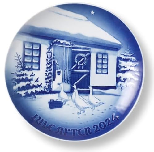 Royal Copenhagen Bing & Grøndahl 2024 Piatto annuale Natale in campagna
