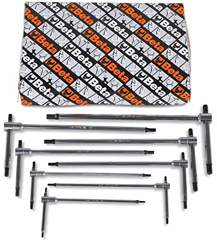 Beta 951/S8 Set of 8 2mm-6mm Metric Sliding T-Handle Hex Keys