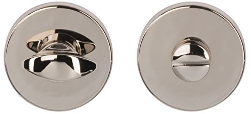 Alpertec 32971930K1 WC Rosette mit Sperrriegel Chrom poliert Drückergarnitur Türdrücker Türbeschläge Neu