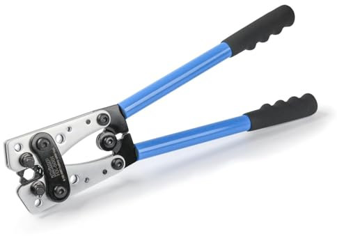 IWISS Wire Terminal Crimping Tool 6-50mm Cable Lug Crimper Cu/Al Terminal Ratchet Electrician Piler (AWG10-1/10) by IWISS TOOLS