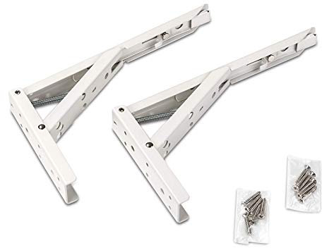 1 paire SO-TECH® Console Pliable 242,0 x 20,5 x 136 mm Acier enduit en Blanc Capacité de levage 55 kg